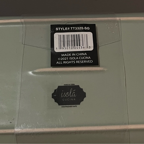 Isola Cucina Sage Green Butter Dish - Picture 7 of 11